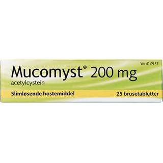 Mucomyst 200 mg 25 stk