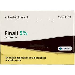 Finail 5 % 5 ml Medicinsk neglelak + FRI FRAGT