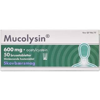 Mucolysin 600 mg 50 stk Brusetabletter + FRI FRAGT