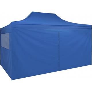 foldbart pop-up telt med 4 sidevægge 3 x 4,5 m cremehvid