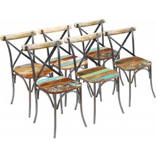 Spisebordsstole Massivt Genbrugstræ - 6 / Massivt genanvendt træ