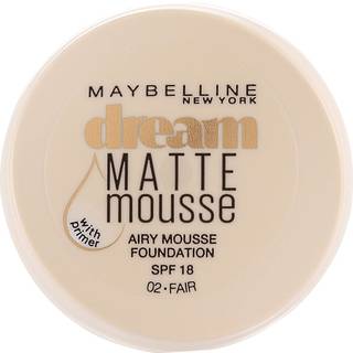 Maybelline Dream Matte Mousse Mattifying Foundation + Primer 18ml Fair # 02