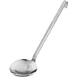 Rösle Schaumlöffel 12 cm flach / grob gelocht mit Haken - Edelstahl - Silber