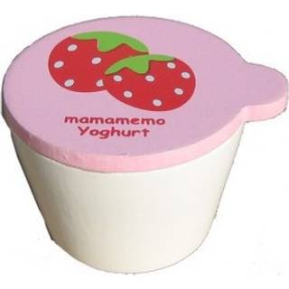 MaMaMeMo Legemad - Jordbær yoghurtbæger - Træ