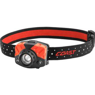 Coast Pandelampe FL75 700 lumen, Twist Focus-system, hvid/rød/grøn, inkl. 3 x AAA batterier
