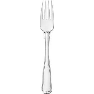 Georg Jensen Dobbelt Riflet Barnegaffel, sølv