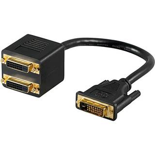 Goobay DVI-adapterkabel, forgyldt