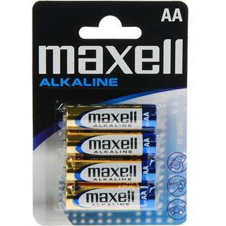 Maxell Alkaline Battery 4pcs Aa Lr06