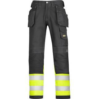 Snickers Workwear 3235 Håndværkerbukser Bemærk, gul/sort C44