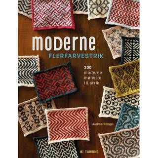 Bog: Moderne flerfarvestrik Design: Andrea Rangel Moderne flerfarvestrik” indeholder 200 smukke og unikke mønstre, som du kan bruge på dine egen designs eller dit strik generelt.