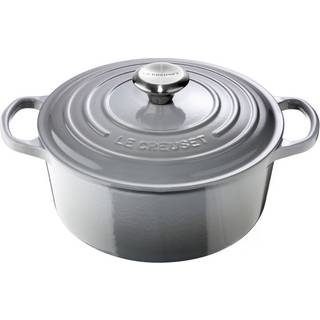 Le Creuset støbejernsgryde 24 cm Signature mist gray