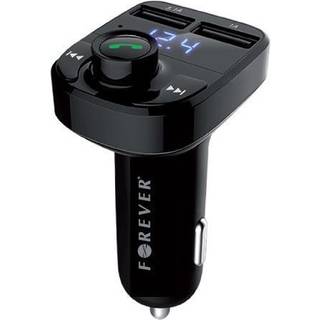 Forever FM-sender Bluetooth / Biloplader 2x USB-A 3.1A/1A- Sort