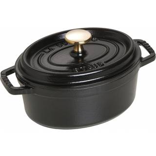 La Cocotte Oval cocotte 17cm. 1 liter, sort