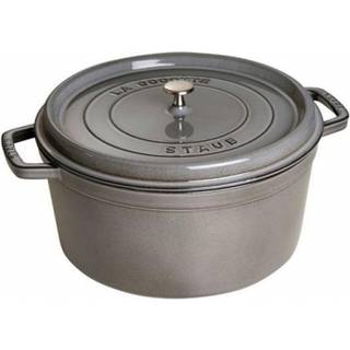 Rund Gryde 34 cm 12,6 liter Sort
