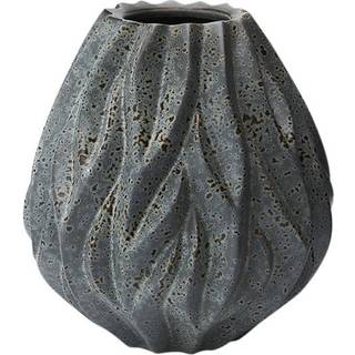 Flame Vase, Sort, 19 cm