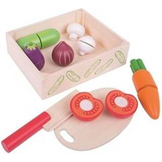 Bigjigs Wooden Box with Cut Vegetables