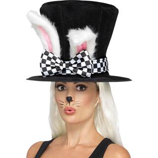 Alice im Wunderland Zylinder mit Kaninchen-Ohren