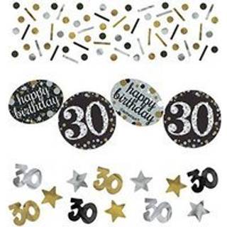 30 års fødselsdag konfetti 34 g. - Sølv