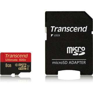 Transcend MicroSD/SDHC U1 600x - 90MB/s - 8GB
