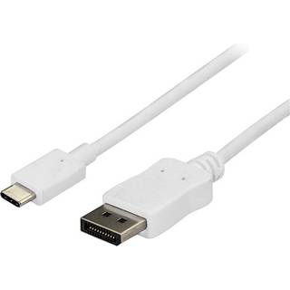 StarTech.com 6 ft / 1.8m USB C to DisplayPort Cable - 4K 60Hz - White - external video adapter - STM32F072CBU6