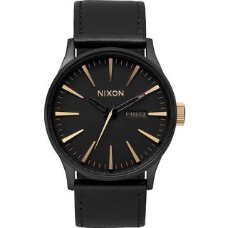 Nixon A1051041-00 Sort/Læder Ø42 mm