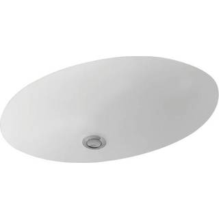 V&B håndvask 50x35 cm til underlimning uden hanehul - Inkl. overløb