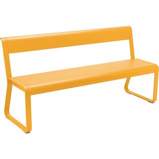 Fermob - Bellevie Bench With Backrest - Cotton White - Havebænke - Pagnon & Pelhaître - Hvid - Metal