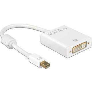 Delock Displayport til DVI-I adapter kabel - Aktiv - 4K - Sort