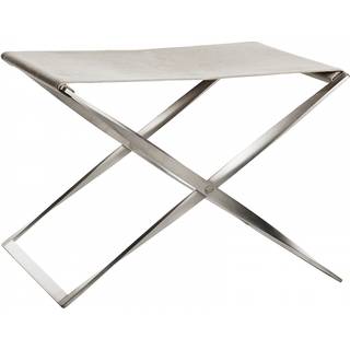 Fritz Hansen - PK91, Läder, Embrace Chocolate - Fodskamler - Poul Kjærholm - Brun - Metal