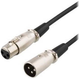 DELTACO Extension cable for audio Black 15m