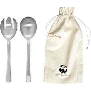 Kay Bojesen Grand Prix salatbestik 18,5 cm 2 dele Matte steel