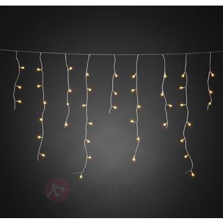 LED lysgardin ice rain amber transp. 5m
