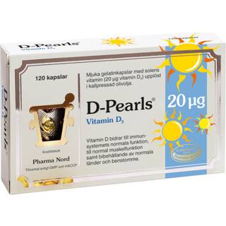 Bio-D-Pearls (D3 Vitamin) fra Pharma Nord - 20 mcg - 120 Kapsler