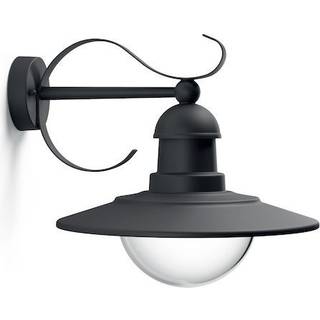 Topiary wall lantern black 1x60W 230V