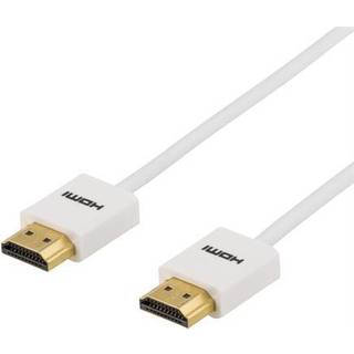 DELTACO tyndt HDMI kabel, HDMI High Speed with Ethernet, HDMI Type A h