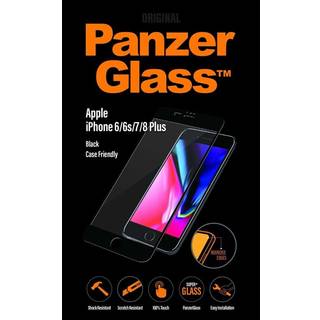 PanzerGlass - Edge To Edge Beskyttelsesglas - iPhone 6, 6S, 7 & 8 Plus - Sort