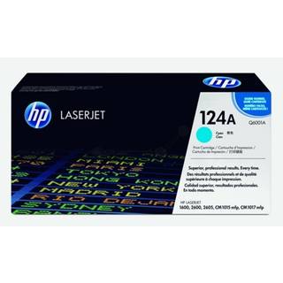 Q6001A HP 124A TONER CARTRIDGE CYAN FOR COLOR LASERJET 1600