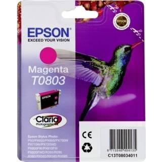 Epson blækpatron Claria T0803 Magenta - På lager i butik