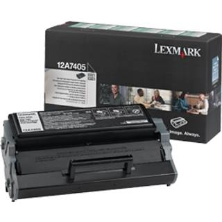 Lexmark Tonerkassette sort 6.000 sider Prebate 12A7405