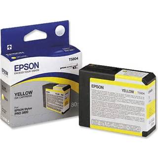 Epson T5804 Yellow - Blækpatron Gul