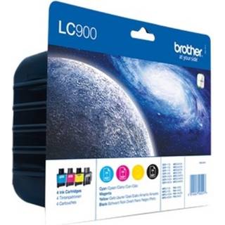 Kompatible blækpatroner Brother LC 900, 4 stk. rabatpakke 77,5 ml