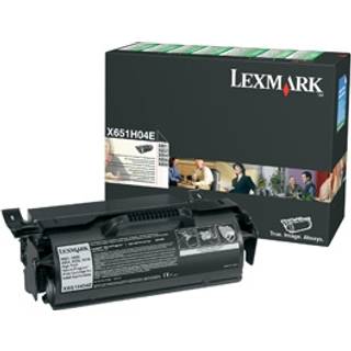 Lexmark Tonerkassette sort 25.000 sider X651H04E