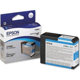 Epson Cyan 80 ml blækpatron T5802 - Epson Pro 3800 og 3880