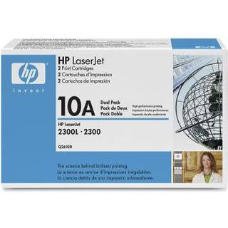 Q2610D HP 10A TONER CARTRIDGE BLACK DUALPACK FOR LASERJET 2300