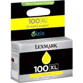 Lexmark Blækpatron gul Nr 100XL, High Yield - 600 sider 14N1071E