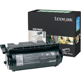12A7468 LEXMARK T630 TONER CARTRIDGE BLACK FOR LABEL APPS RP 21K