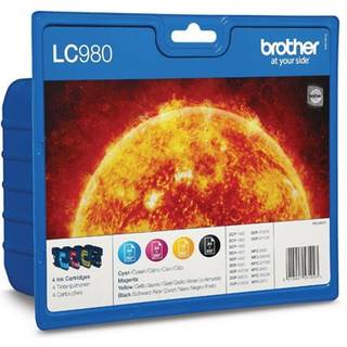 Kompatible blækpatroner Brother LC 980 XL, 4 stk. rabatpakke 61 ml