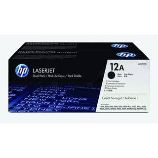 HP 12AD / Q2612AD 2-Pack Black Toner - Lasertoner Sort