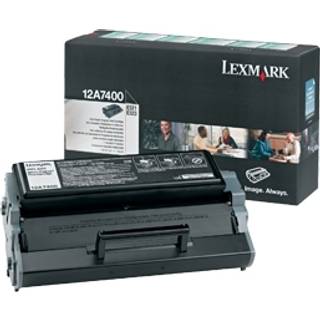 Lexmark Tonerkassette sort 3.000 sider Prebate 12A7400