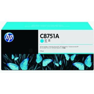 HP Blækpatron cyan, 775 ml C8751A